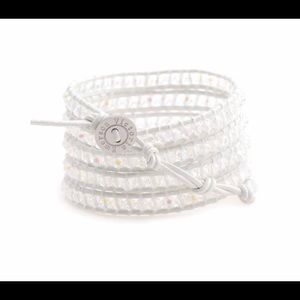 Victoria Emerson 5 wrap Bracelet Crystals/leather